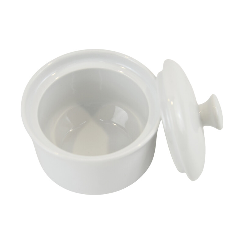 Azucarero c/tapa 300ml porcelana BLANCO