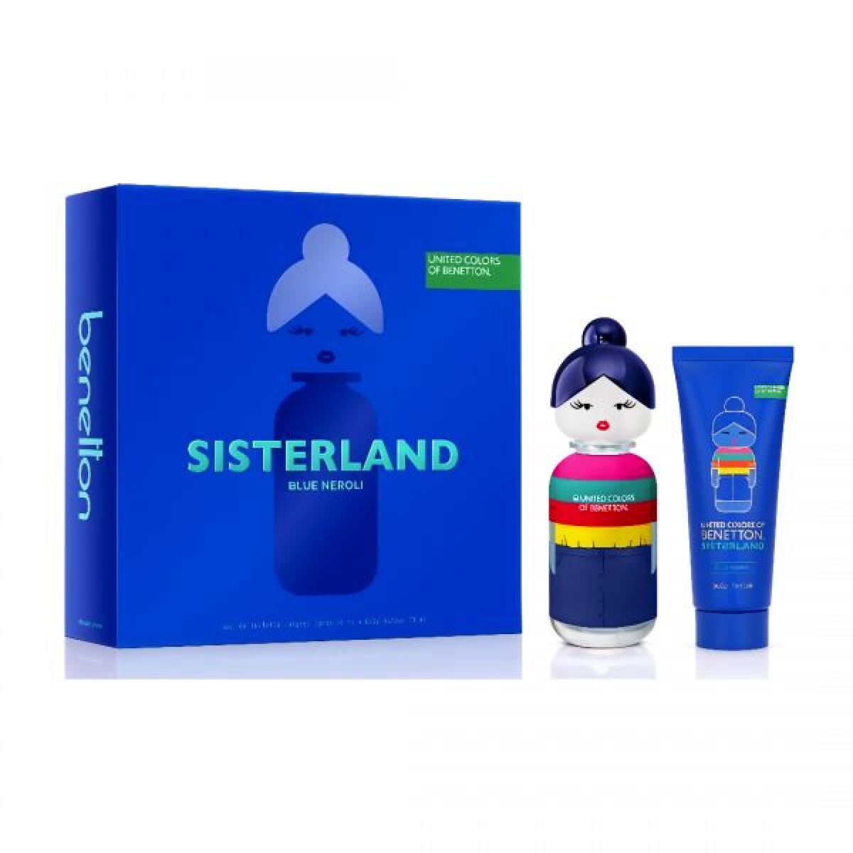 Benetton Sisterland Neroli Eau de Toilette Set 80 ml + Body Lotion 75 ml 