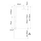 GRIFERIA DE DUCHA EXTERIOR LINEA URBAN CLEVER GRIS