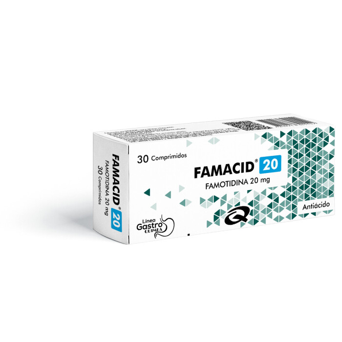 FAMACID 20 MG CJ X 30 COMP única