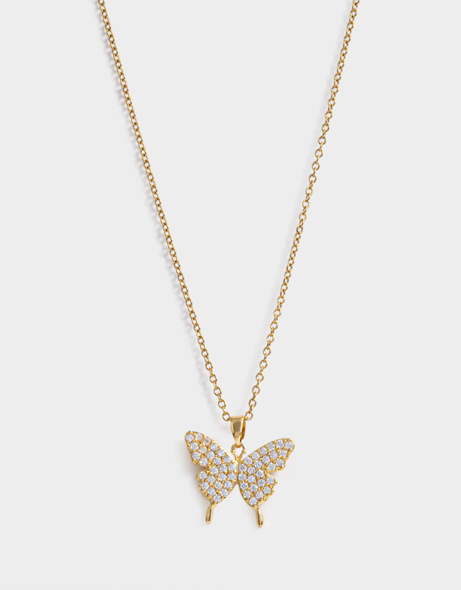 Cadena Corta con Dije Acero quirúrgico Collar Corto De Acero Quirurgico Con Dije - Dorado