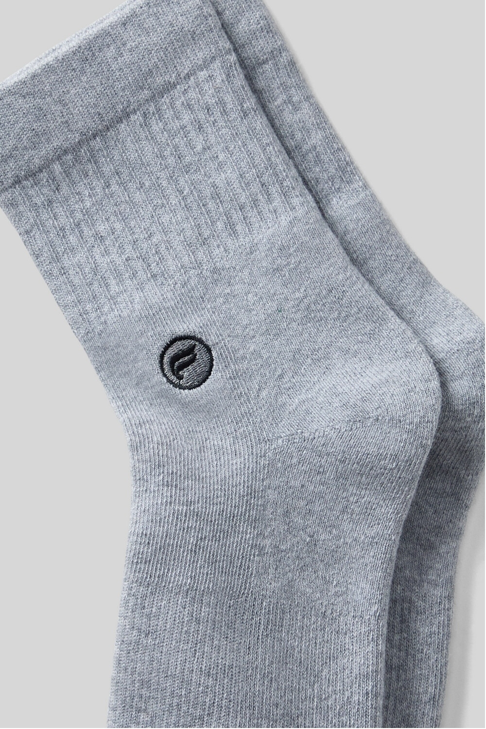 Medias The Everyday Quarter Crew Sock Unisex Classic Grey Heather