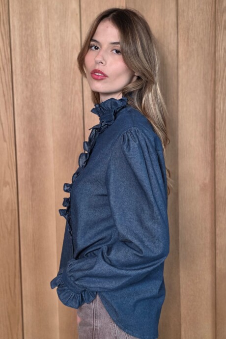 Camisa Amelie Denim Azul