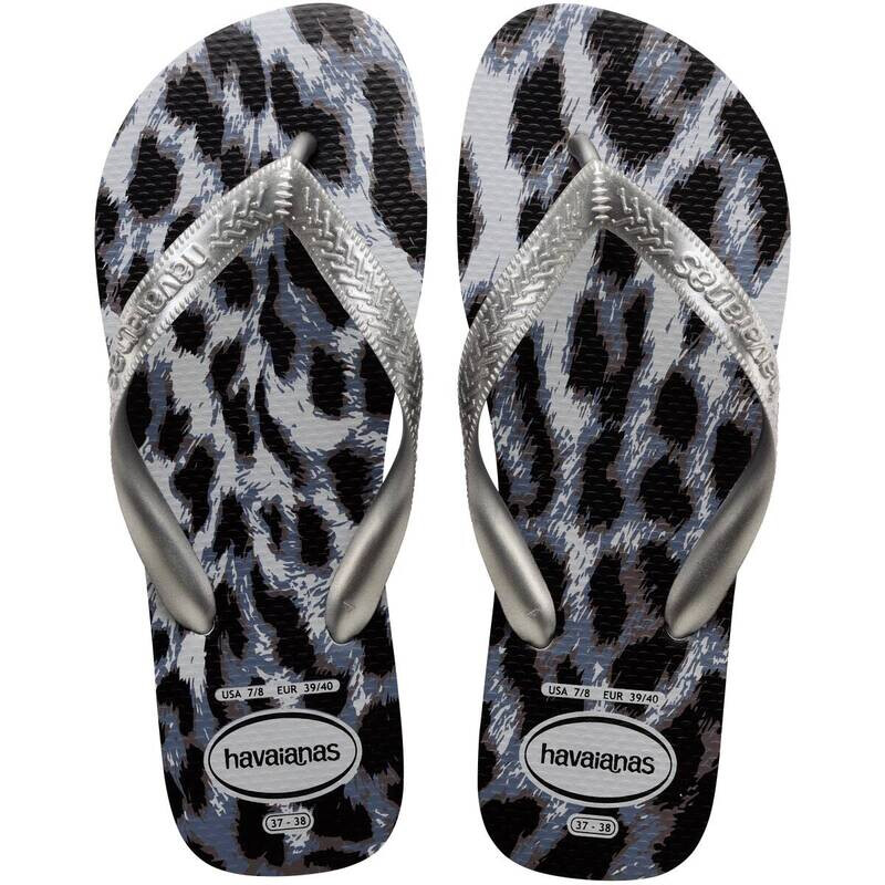 Ojota de Mujer Havaiana Top Animals Gris Hielo-plata