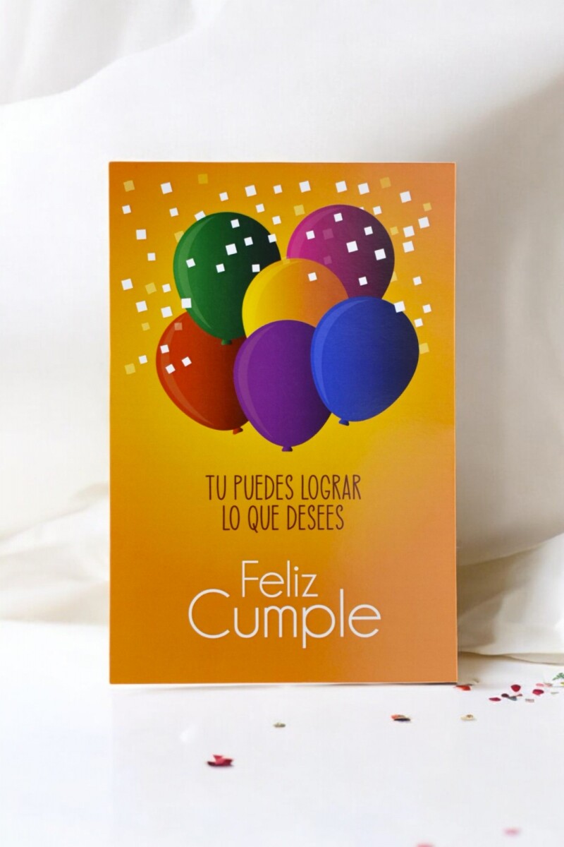 Tarjeta cumpleaños 10x15. - DISEÑO 4 
