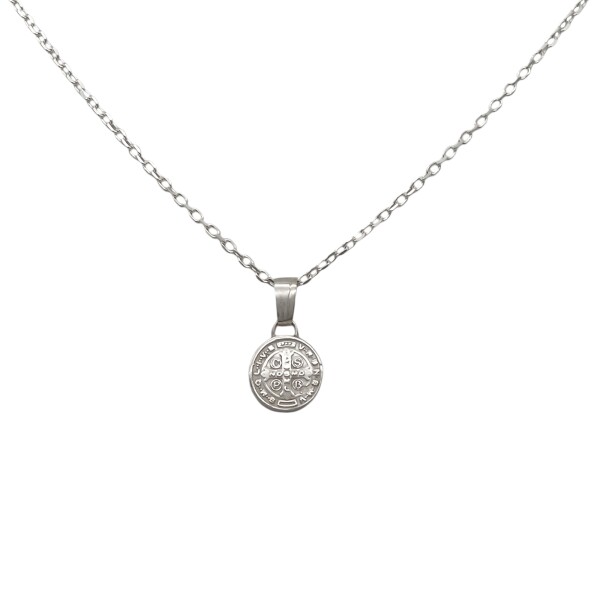 Dije San Benito-Plata 925 inflada-Sin Piedra-CP3131 sinpiedra