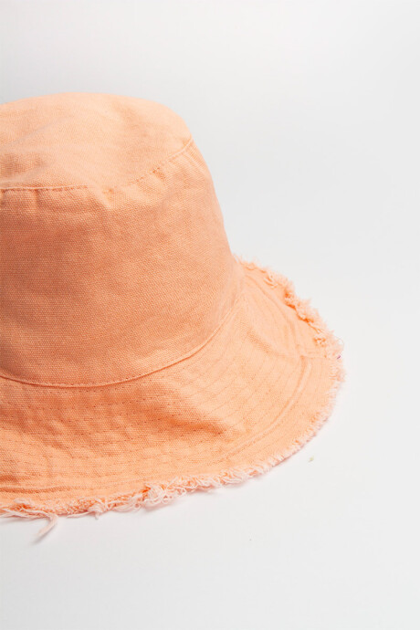 Sombrero bucket con costura Salmón