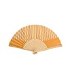 Abanico diseños en amarillo Rayas
