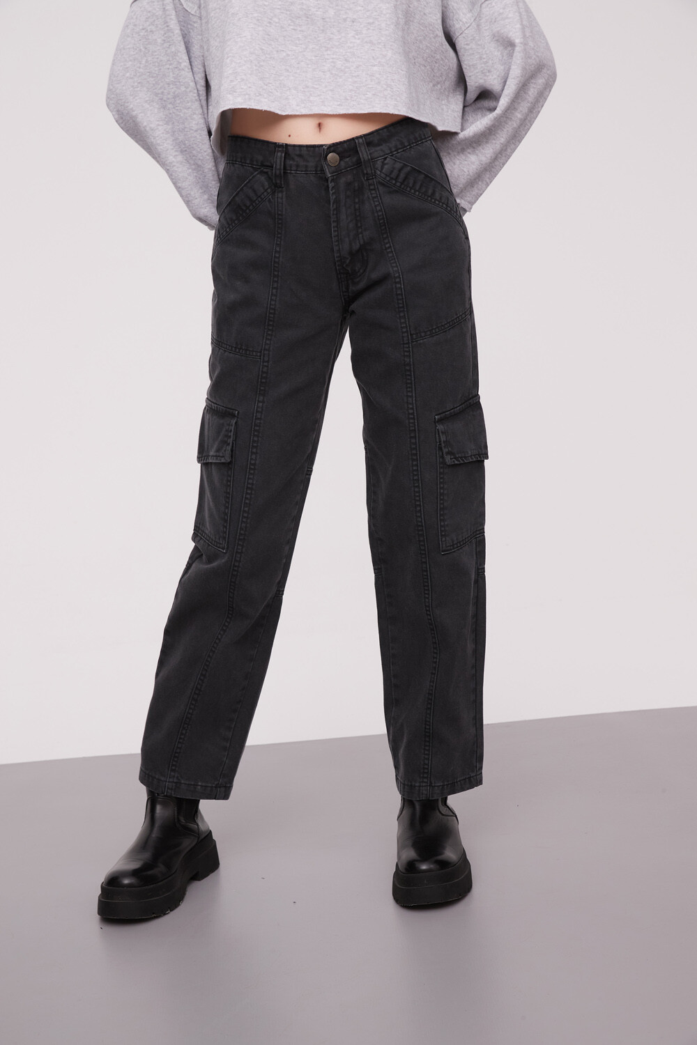 Pantalon Vima Gris Oscuro