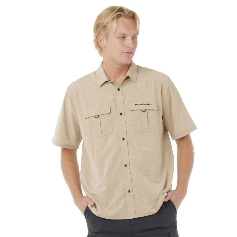 Camisa Rip Curl Search Aerotech 4Way - Beige Camisa Rip Curl Search Aerotech 4Way - Beige