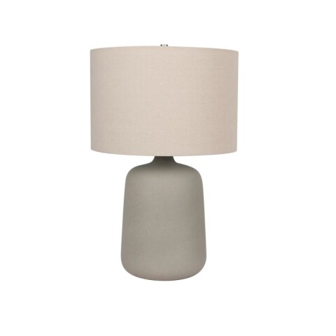 LAMPARA DE MESA - CERÁMICA GRIS DABOR ROBLES Lampara De Mesa - Cerámica Gris Dabor Robles