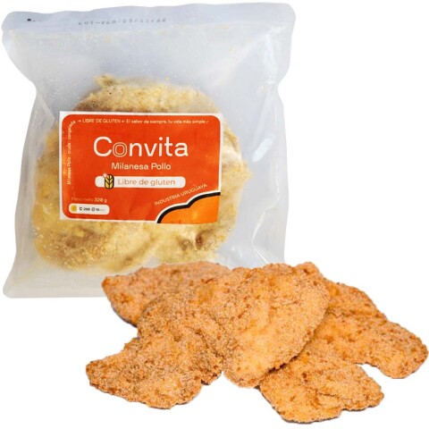 Milanesa de Pollo Sin Gluten Convita 320g Milanesa de Pollo Sin Gluten Convita 320g