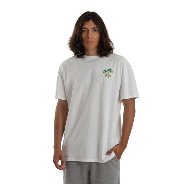 Remera Hombre Quiksilver Evo Blanco