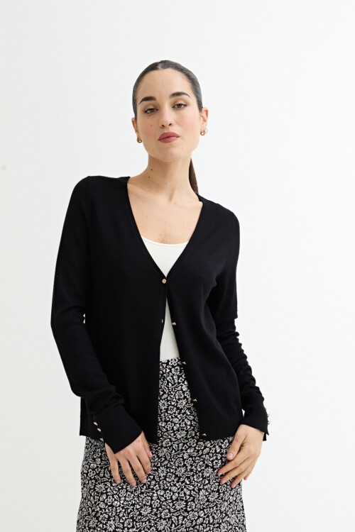 Cardigan básico NEGRO
