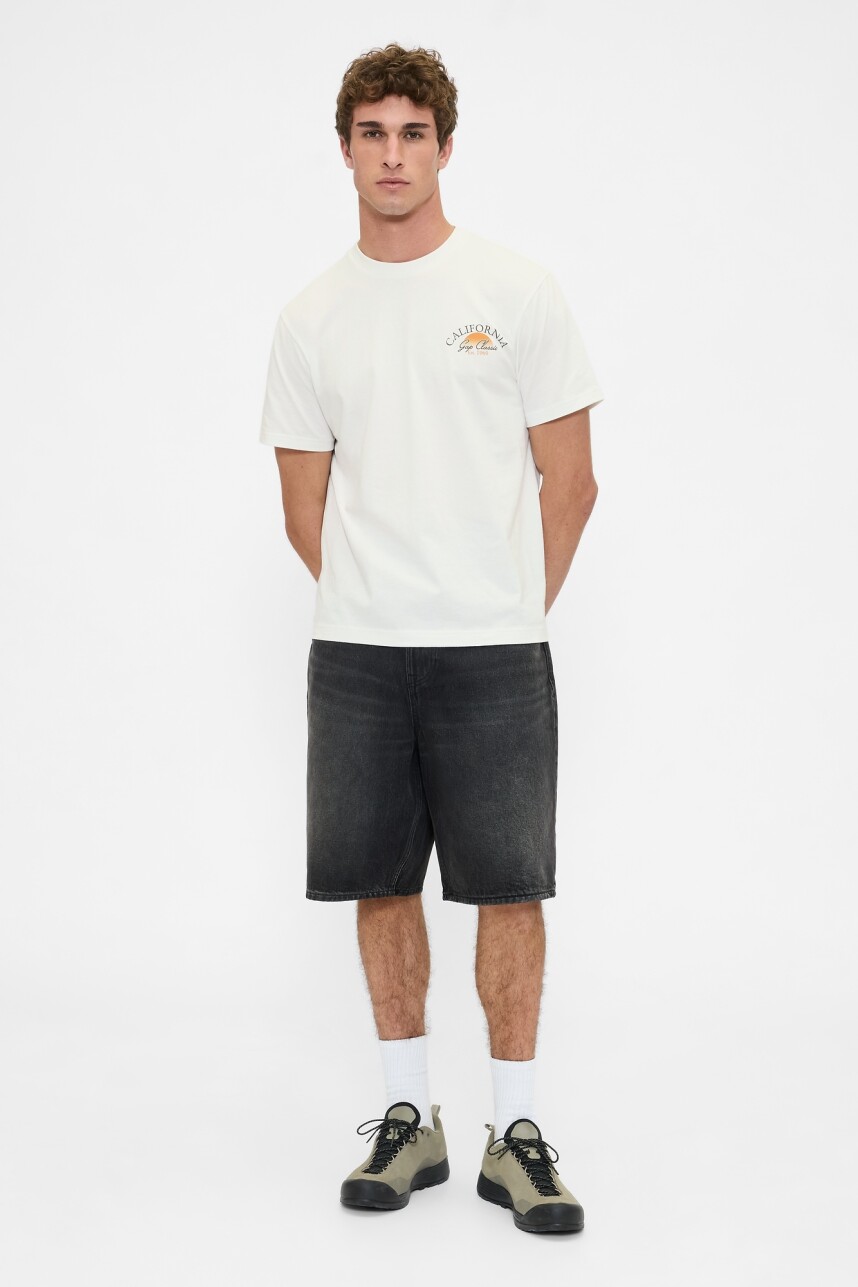 Remera Logo Gap Vintage Hombre New Off White V2