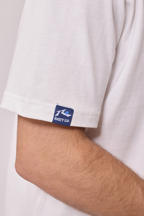 T-SHIRT MUNKE RUSTY Blanco