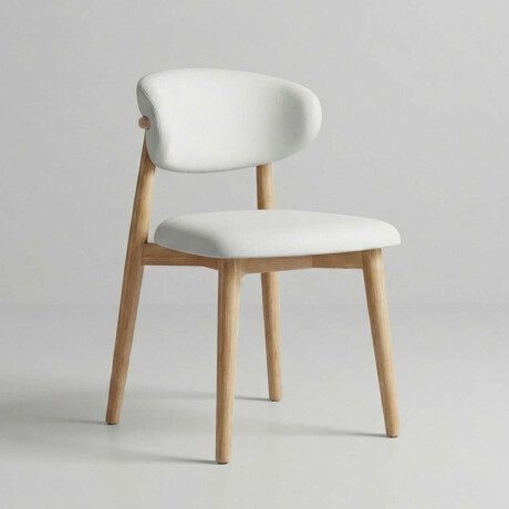 Silla de comedor de madera Moderna Caliza