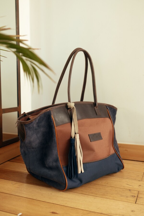 Colorful Weekender Chocolate / Azul