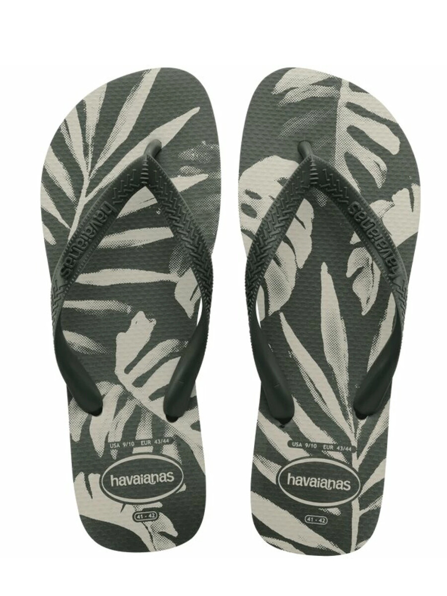 HAVAIANAS PALMAS NEGRAS - OLIVA 