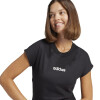 Remera Adidas Essentials Linear de Mujer - JC8238 Negro-blanco