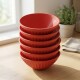 Set x6 bowl de plástico 400ml ROJO