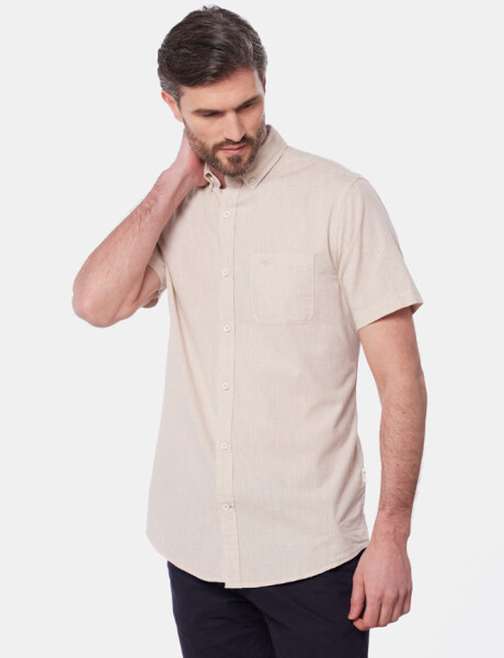 CAMISA DE LINO Beige