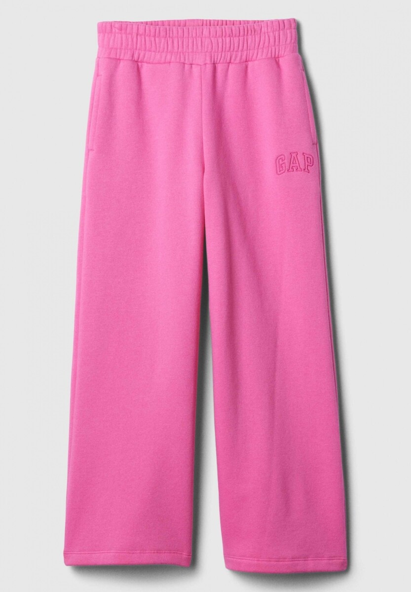 Pantalón Deportivo Logo Gap Ancho Niña - Happy Pink 