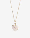 Cadena Corta con Dije Metal Cadena Dije Corazón - Dorado