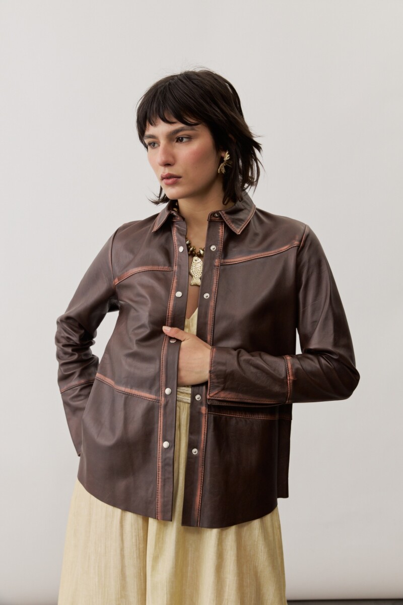 Camisa Ronchamp MARRON