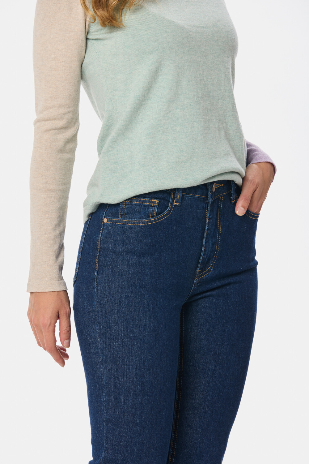 PANTALÓN DE JEAN SKINNY Azul Oscuro