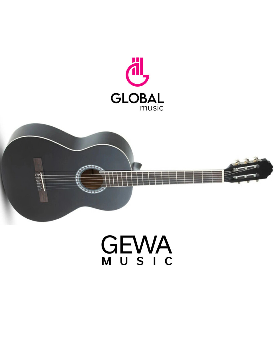 PURE GEWA Guitarra Clásica 4/4 color Negra 