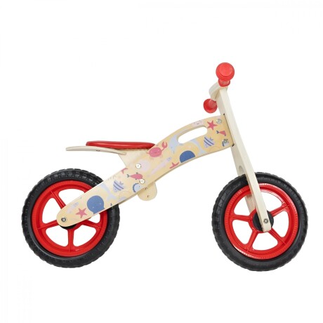 Bicicleta De Balance Chivita Bebesit Madera Rojo