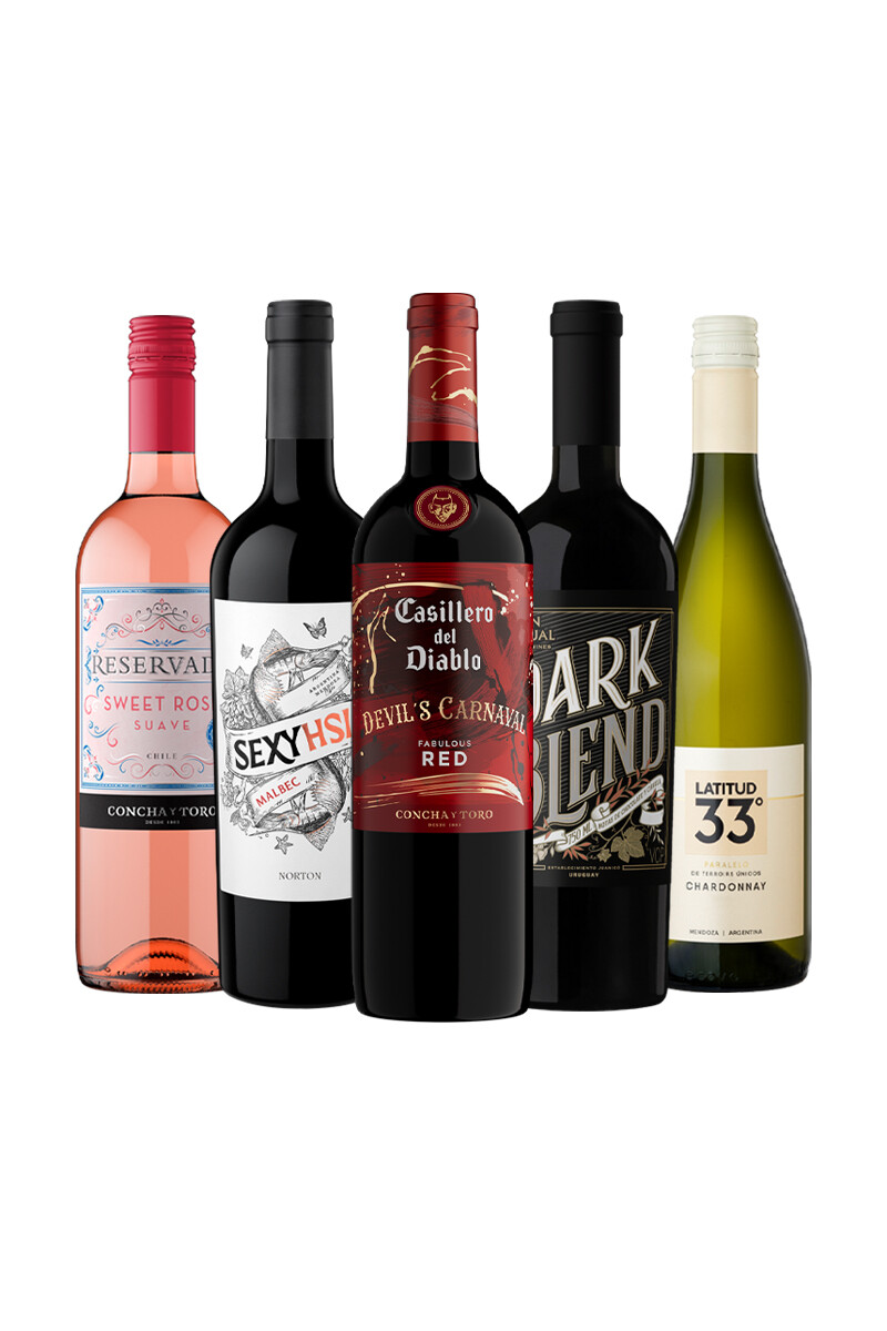 Pack Bacán Selección San Valentin x5 vinos Química Natural 