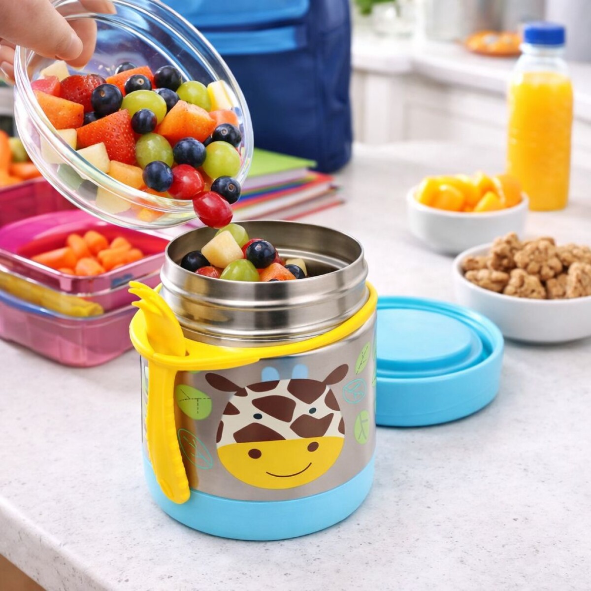 Termo para Comida en Acero Inox. Skip Hop - Jirafa 