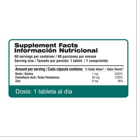 Biotin skin, hair & nails 60caps Qualivits Biotin skin, hair & nails 60caps Qualivits