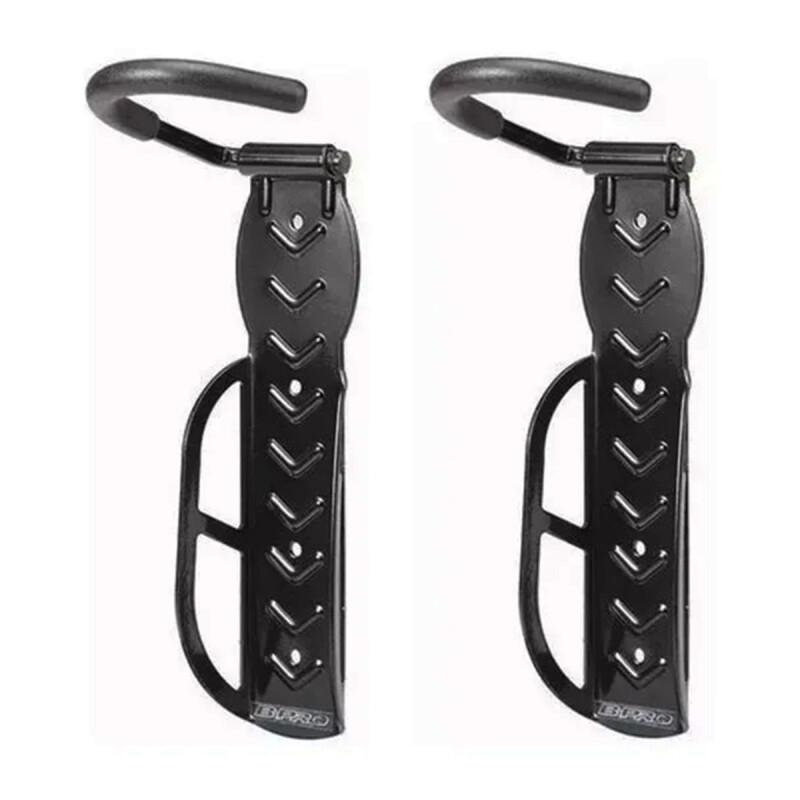 Set x2 Soporte de pared para colgar bicicleta NEGRO