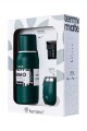 KIT V1 TERMO CLASICO 750ML SIN MANIJA TERRANO KIT V1 MATE + TERMO CLASICO 750ML VERDE OSCURO