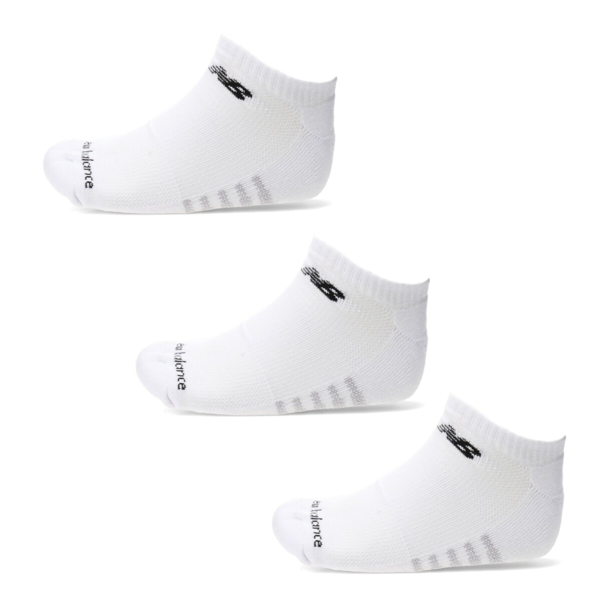 Medias de Hombre New Balance x3 Show - Blanco - Gris 