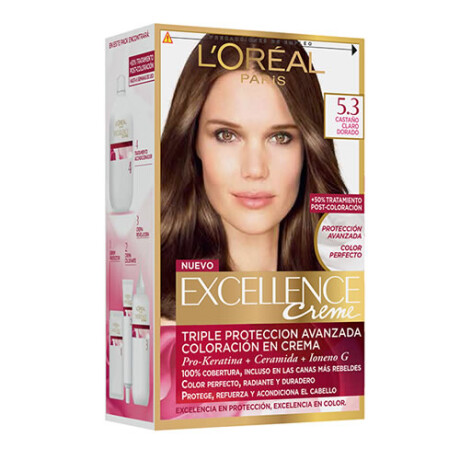 Tinta Excellence Castaño Dorado 5,3 50ml – Coloración Profesional Tinta Excellence Castaño Dorado 5,3 50ml – Coloración Profesional