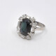 Anillo Antiguo Oro 18K, Brillantes Y Zafiro Anillo Antiguo Oro 18K, Brillantes Y Zafiro
