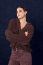 CARDIGAN BARDOT Bordo