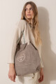 Bolso flor Visón