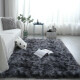 Alfombra Tapete Shaggy Peluda 150 X 200cm Pelo Alto Gris Oscuro