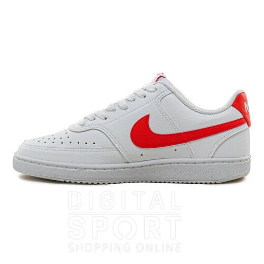 Champion Nike Moda Hombre Court Vision LO Nn White/Picante Red S/C