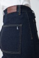 Jean culotte Paulina con bolsillos jean oscuro