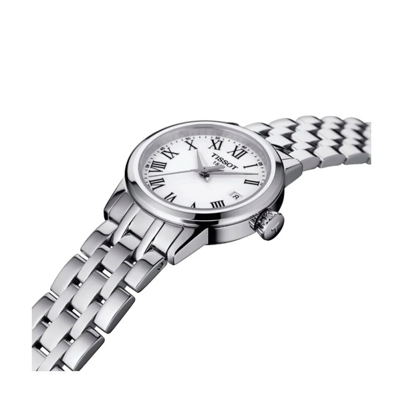 Reloj Tissot CLASSIC DREAM Lady T1292101101300 en acero con esfera blanca para mujer Gris