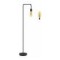 Lámpara De Pie Moderna Nordica Metal Retro 1.5 Metros Negro