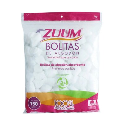 Bolitas De Algodón Zuum 150 Uds. Bolitas De Algodón Zuum 150 Uds.