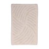 Alfombra de baño antideslizante en algodón 40x60cm Espiral Blanco
