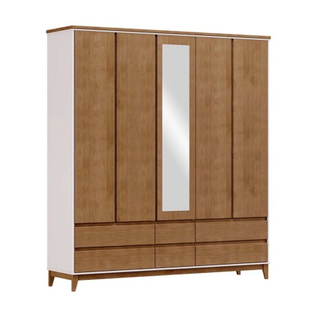 PLACARD 4 PUERTAS MDF-Y-MADERA MARRON ADAKU 2.0
